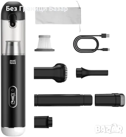 Нова Безжична прахосмукачка за кола, офис и дом – 20kPa LED мощност, снимка 1