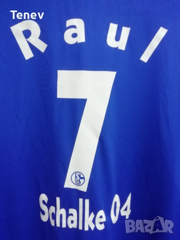 Schalke 04 Raul Adidas оригинална тениска фланелка Раул Шалке екип, снимка 4 - Футбол - 52970896
