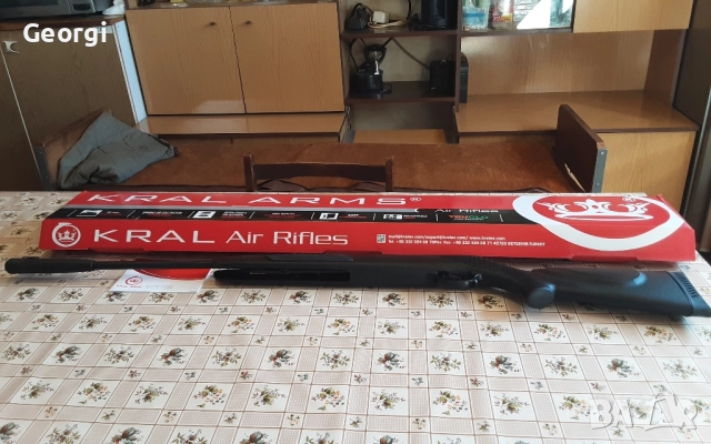 Чисто нова Силна въздушна пушка 240м/с.Крал Армс. кал.5.5мм., снимка 4 - Въздушно оръжие - 52073610