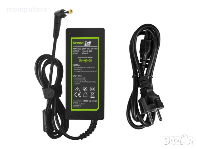 Зарядно за лаптоп Green Cell PRO AD01P Charger AC Adapter 19V 3.42A 65W за Acer Aspire 5741G 5742 57, снимка 4 - Части за лаптопи - 40452348