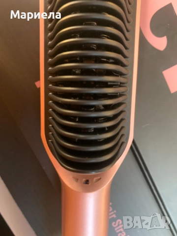 Четка за изправяне на коса Terviiix / 230°С / Розово злато, снимка 10 - Други - 52331675