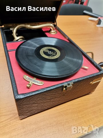 Перфектно възстановен ретро грамофон, снимка 4 - Антикварни и старинни предмети - 36605430