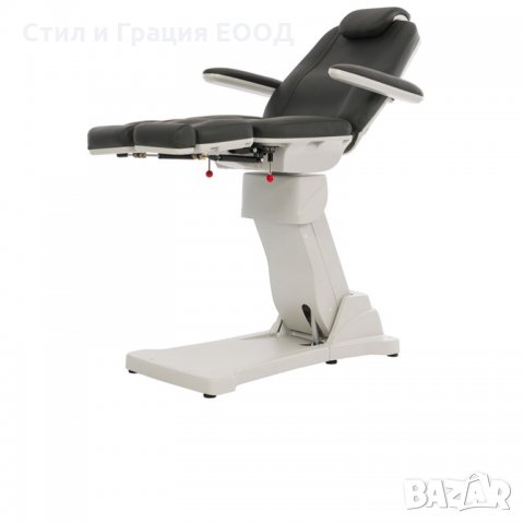 Стол за педикюр Plant (3 мотора) 168x56/81,5x54/128см - тъмно сив, снимка 4 - Педикюр и маникюр - 33446729