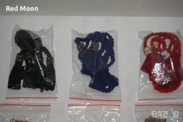 Лот от 16 различни железни синджира и 3 декоративни пискюла, снимка 2 - Колиета, медальони, синджири - 48905708