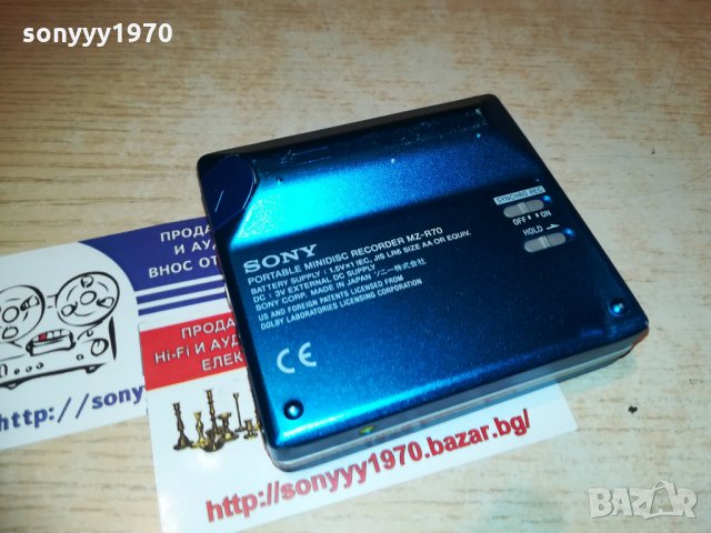 SONY MZ-R70 MINIDISC RECORDER-MADE IN JAPAN, снимка 16 - MP3 и MP4 плеъри - 28592869