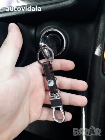 Метален ключодържател с кожа. Черен, снимка 4 - Аксесоари и консумативи - 28781331