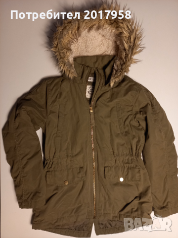 Яке тип парка H&M 146см, снимка 3 - Детски якета и елеци - 36476450