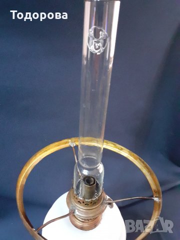 Стилна  старинна Немска газена лампа , снимка 6 - Антикварни и старинни предмети - 32247990