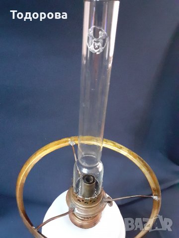 Стилна  старинна Немска газена лампа , снимка 6 - Антикварни и старинни предмети - 32247990