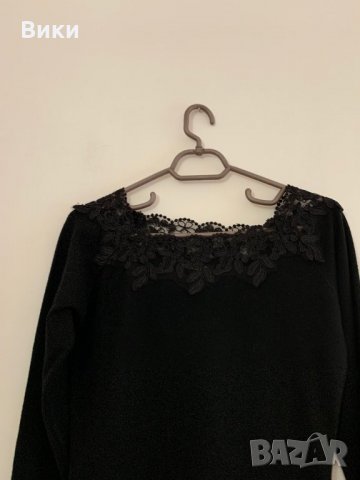 Черна рокля туника, снимка 3 - Рокли - 27362045