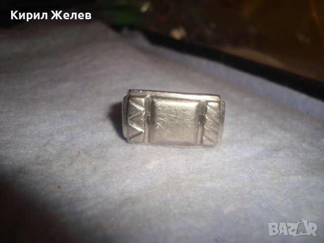 СТАР РЕТРО ВИНТИДЖ СТИЛЕН КЛАСИЧЕСКИ ПОСРЕБРЕН ПРЪСТЕН БЛАГОРОДНА СТОМАНА МАЙСТОРСКА ИЗРАБОТКА 19381, снимка 6 - Пръстени - 37463780