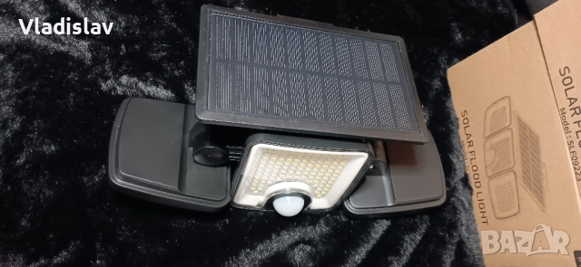 Външна соларна лампа със сензор за движение, 223 LED, снимка 7 - Лед осветление - 52424076
