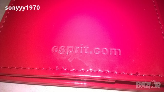 esprit platinum-red 20.5х14см-внос germany, снимка 11 - Портфейли, портмонета - 28219409