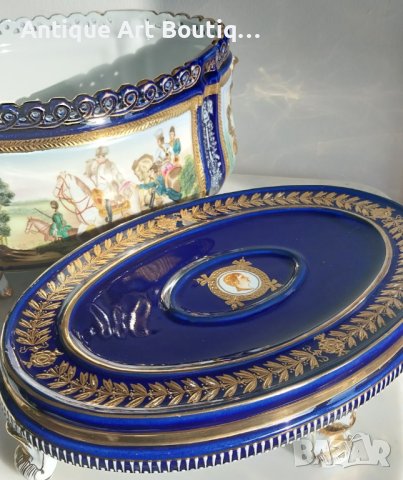 Порцеланова Жардениера Napoleon III, снимка 11 - Колекции - 44036351