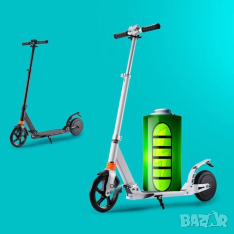 Сгъваема електрическа тротинетка с 8 инча гуми и скорост до 15 км./час SCOOTER5, снимка 7 - Друга електроника - 52138020