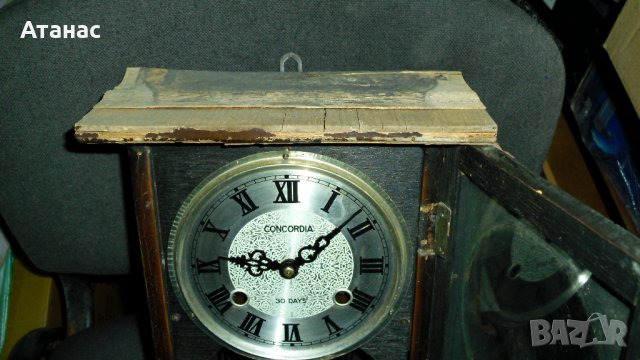 Стенен механичен часовник "CONCORDIA", 30 DAYS, снимка 9 - Антикварни и старинни предмети - 43674052