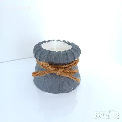 Гипсови кашпи и свещници., снимка 11 - Декорация за дома - 49763474