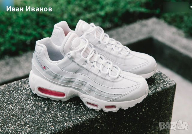оригинални маратонки  NIKE AIR MAX 95 SE Pink White  номер 39, снимка 9 - Маратонки - 40672613