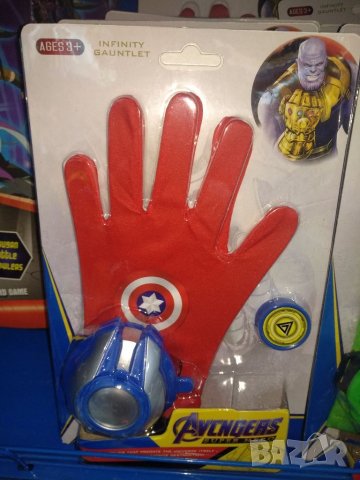 Ръкавица с изстрелвачка на Капитан америка, Хълк, Спайдърмен, снимка 7 - Играчки за стая - 34937493