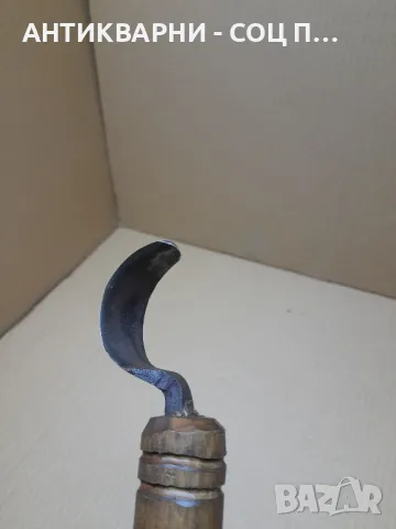 Стар Ръчно Кован Инструмент За Дълбане Дърводелски Инструмент., снимка 6 - Антикварни и старинни предмети - 48253126