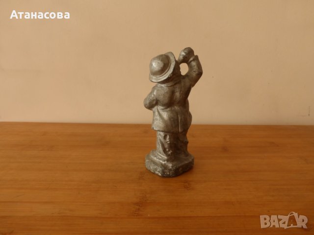 Метална алуминиева фигура статуетка 1970 г, снимка 4 - Статуетки - 43576479