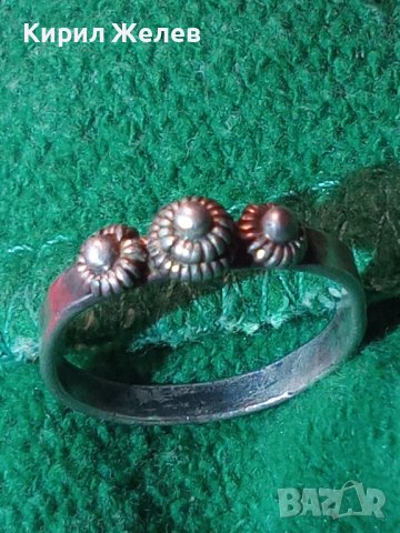 СРЕБЪРЕН ВЪЗРОЖДЕНСКИ ФИЛИГРАНЕН ПРЪСТЕН ВИСОКА ПРОБА СРЕБРО РЪЧНА ЮВЕЛИРНА СТАРА ИЗРАБОТКА 25113, снимка 14 - Антикварни и старинни предмети - 34628450