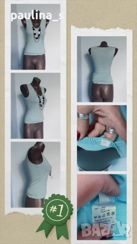 Пет различни броя / Еластичен топ тип потник , снимка 5 - Корсети, бюстиета, топове - 51156155