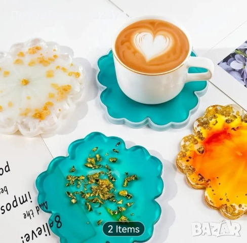 Нови силиконови молдчета за епоксидна смола и керамика, снимка 2 - Други - 52139150