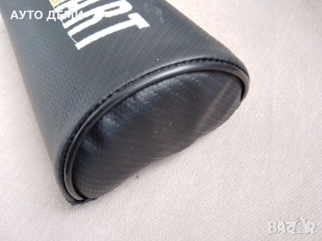 Карбон кожа възглавничка с бродирано лого Рали Арт Ralli Art за подглавник на авто седалка на кола , снимка 5 - Аксесоари и консумативи - 43856705