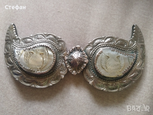 Сребърна възрожденска пафта., снимка 7 - Антикварни и старинни предмети - 48977623