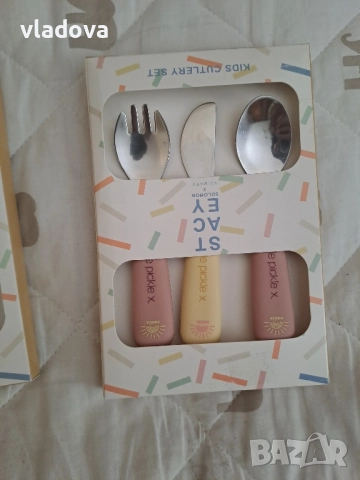 Детски комплект 2 броя , снимка 2 - Прибори, съдове, шишета и биберони - 51639747