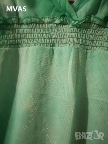 Нова лятна светло зелена рокля М 38 размер, снимка 4 - Рокли - 32623245