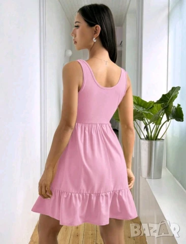 Розова лятна рокля, снимка 2 - Рокли - 50761709