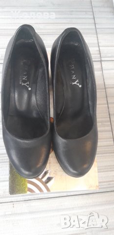 Дамски черни обувки от естествена кожа, снимка 3 - Дамски ежедневни обувки - 35252339