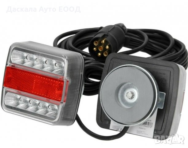 2 бр. ЛЕД LED стопове стоп с магнит и 7м. кабел за ремаркета , снимка 4 - Аксесоари и консумативи - 35477593