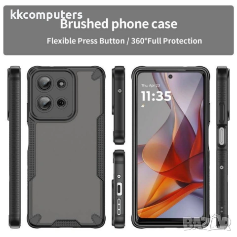 Motorola Moto G75 5G Armor Glaze PC + TPU Калъф и Протектор, снимка 6 - Калъфи, кейсове - 53162531
