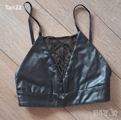 Дамско кожено бюстие, снимка 5 - Корсети, бюстиета, топове - 51237682