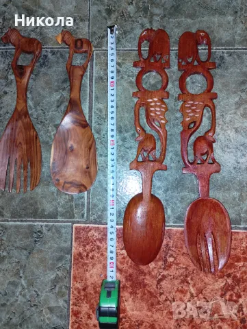 Дървени, екзотични,кухненски прибори, снимка 1