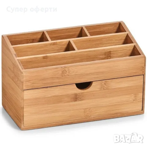 Стилен и практичен бамбуков органайзер, снимка 5 - Органайзери - 49127569