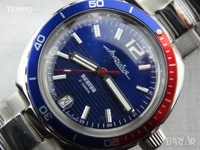 ВОСТОК АМФИБИЯ АВТОМАТИЧЕН ref: 960759 - “НЕПТУН”  , снимка 12 - Мъжки - 46930518