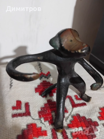 Бронзова маймунка СССР, снимка 2 - Колекции - 52930552
