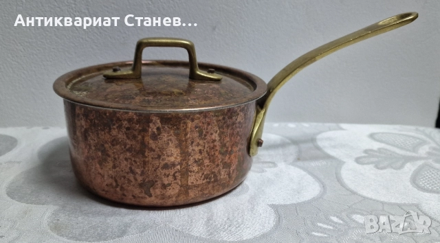 Медна касерола, снимка 2 - Съдове за готвене - 52147631