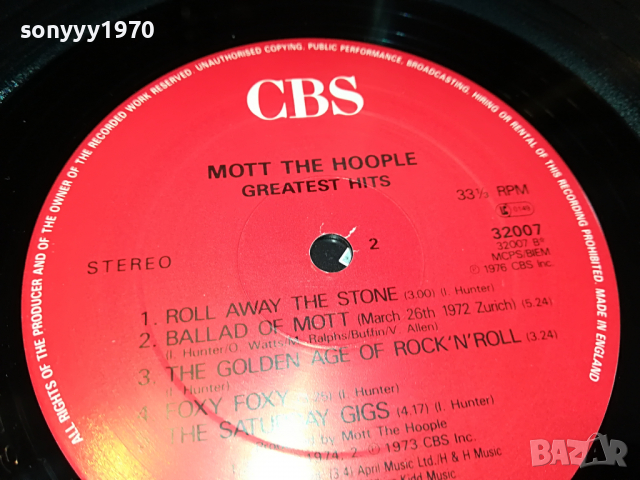 ПОРЪЧАНА-MOTT THE HOOPLE-MADE IN ENGLAND 2004221214, снимка 8 - Грамофонни плочи - 36517539