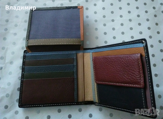 Мъжки портфейли естествена кожа , снимка 5 - Портфейли, портмонета - 52453339
