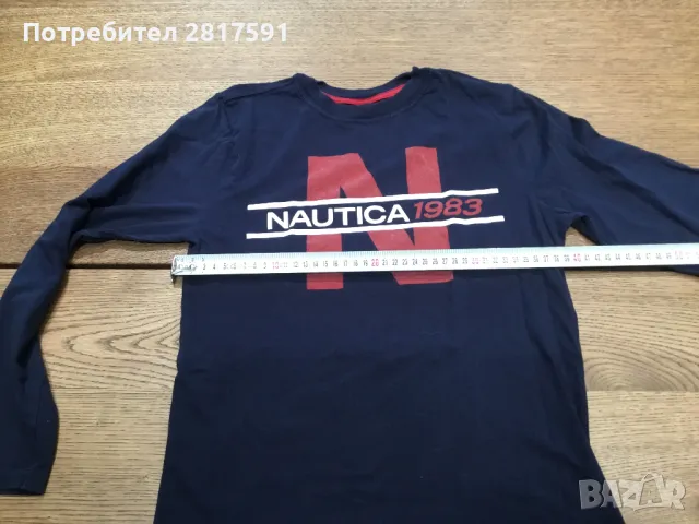 Оригинална детска тениска Nautica с дълъг ръкав, размер 10-12, снимка 3 - Детски тениски и потници - 49934578