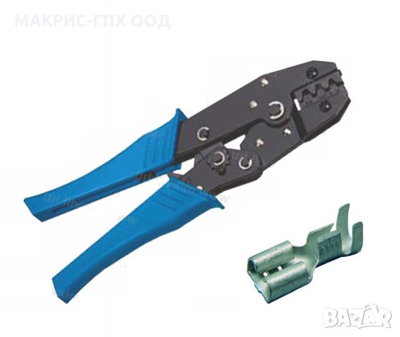 Различни клещи за кримпване на изолирани и неизолирани кабелни накрайници (кримпващи клещи), снимка 6 - Клещи - 32552107
