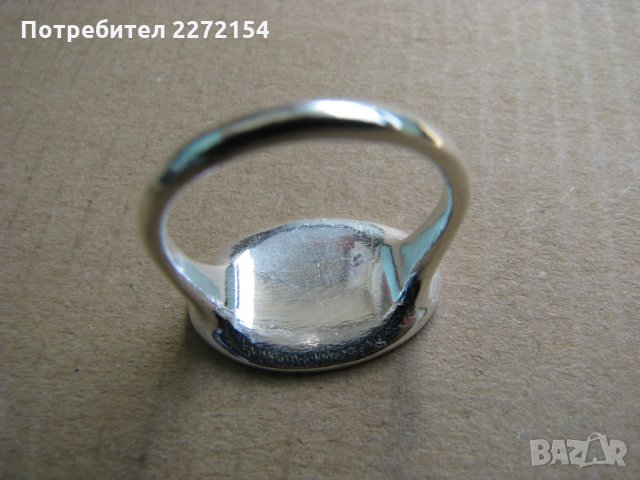 Сребърен пръстен сфинкс, снимка 2 - Антикварни и старинни предмети - 28410361