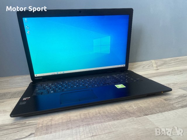 Лаптоп Toshiba 8RAM/AMD A8/Raden 1GB/750GB/17.3Инча., снимка 2 - Лаптопи за игри - 43019126