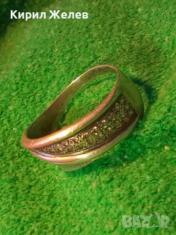 СТАР РУСКИ СРЕБЪРЕН ПРЪСТЕН СРЕБРО 925 с 2ри ЩЕМПЕЛ ХБО ИНКРУСТИРАН с БЛЕСТЯЩИ ЦИРКОНИ 47527, снимка 17 - Антикварни и старинни предмети - 50136447