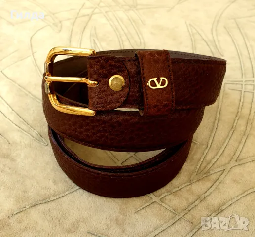Valentino Garavani колан естествена кожа наличен, снимка 3 - Колани - 50159399
